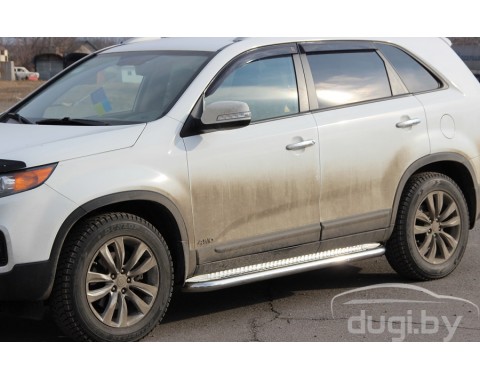 Пороги - площадки "Hector" для Kia Sorento 2010-2012 Пороги - площадки "Hector" для Kia Sorento 2010-2012